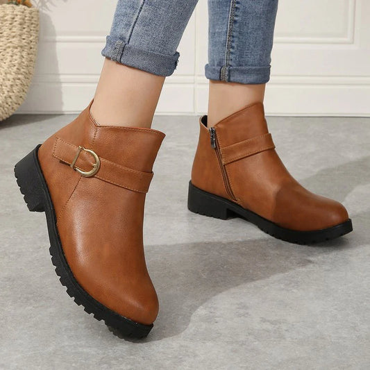 Bottes Courtes Cuir